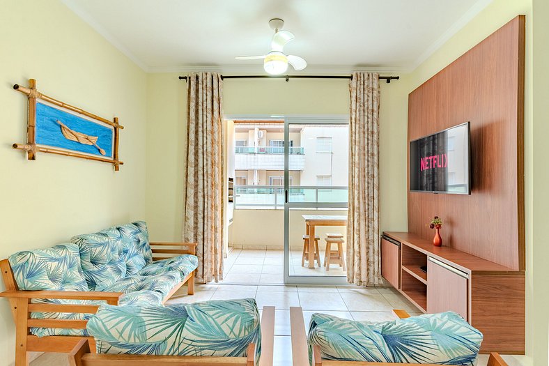 Apartamento Praia das Toninhas com ar-condicionado